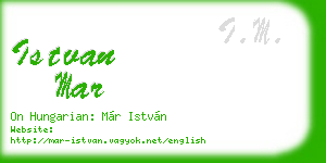 istvan mar business card